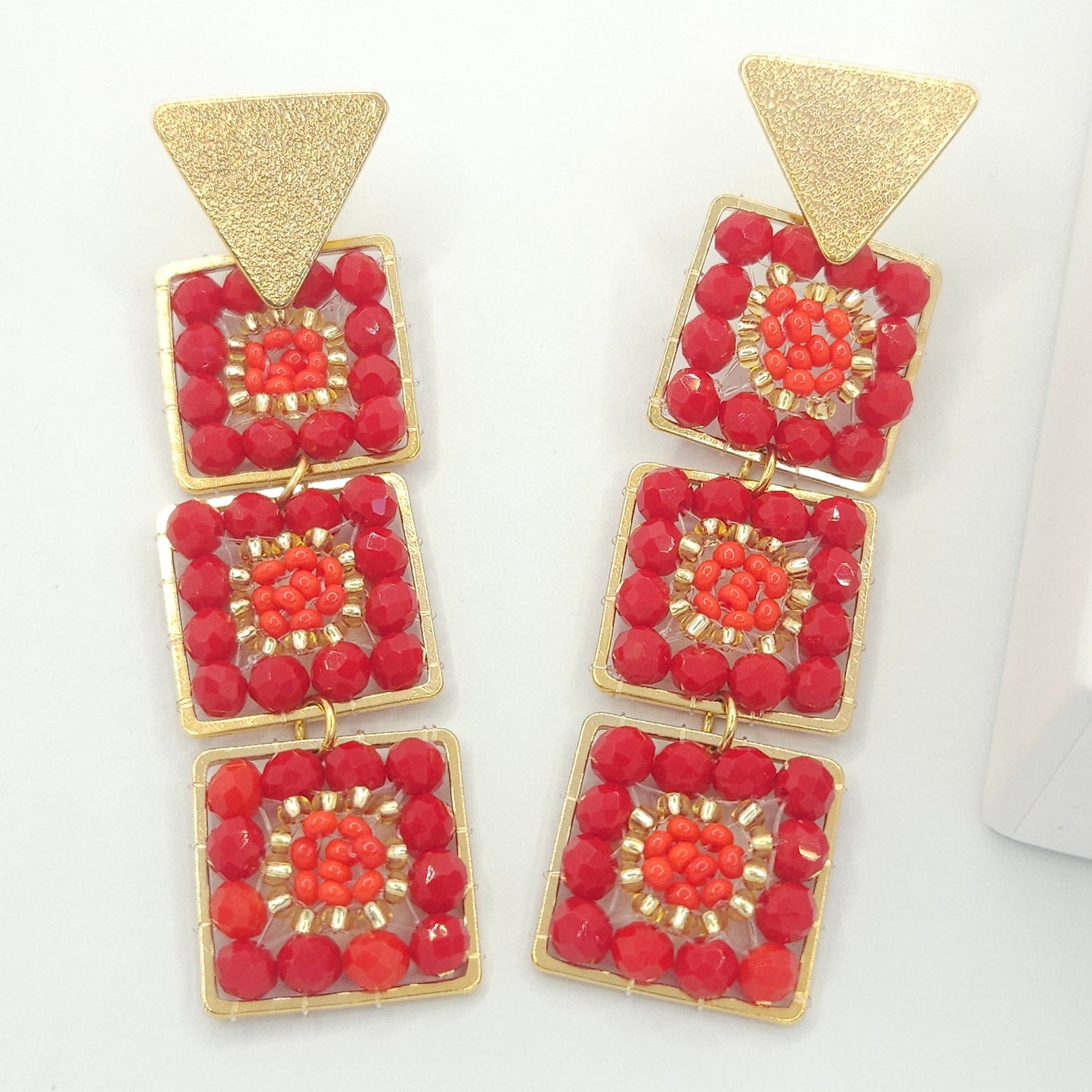Dangling Squares Earrings
