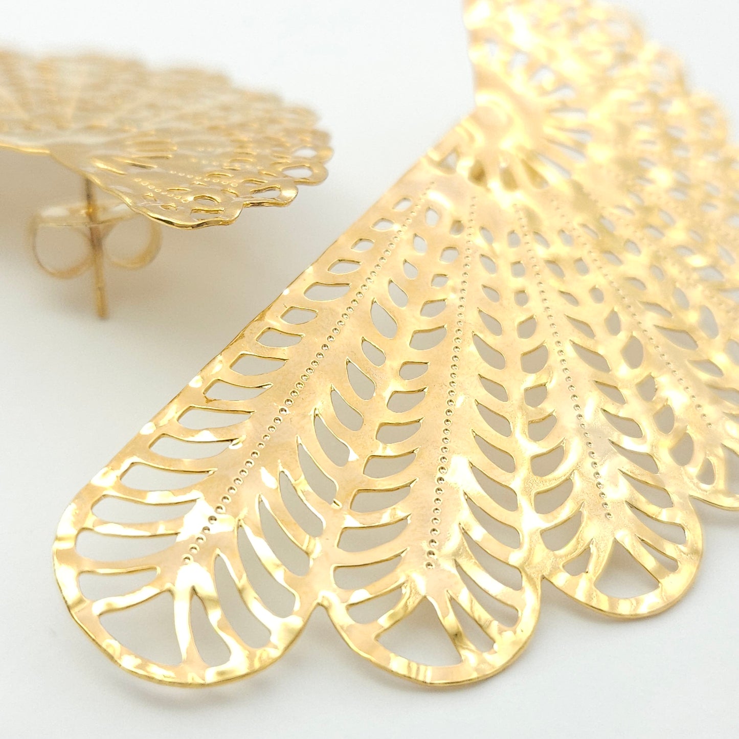 Gold Angel Wings Earrings