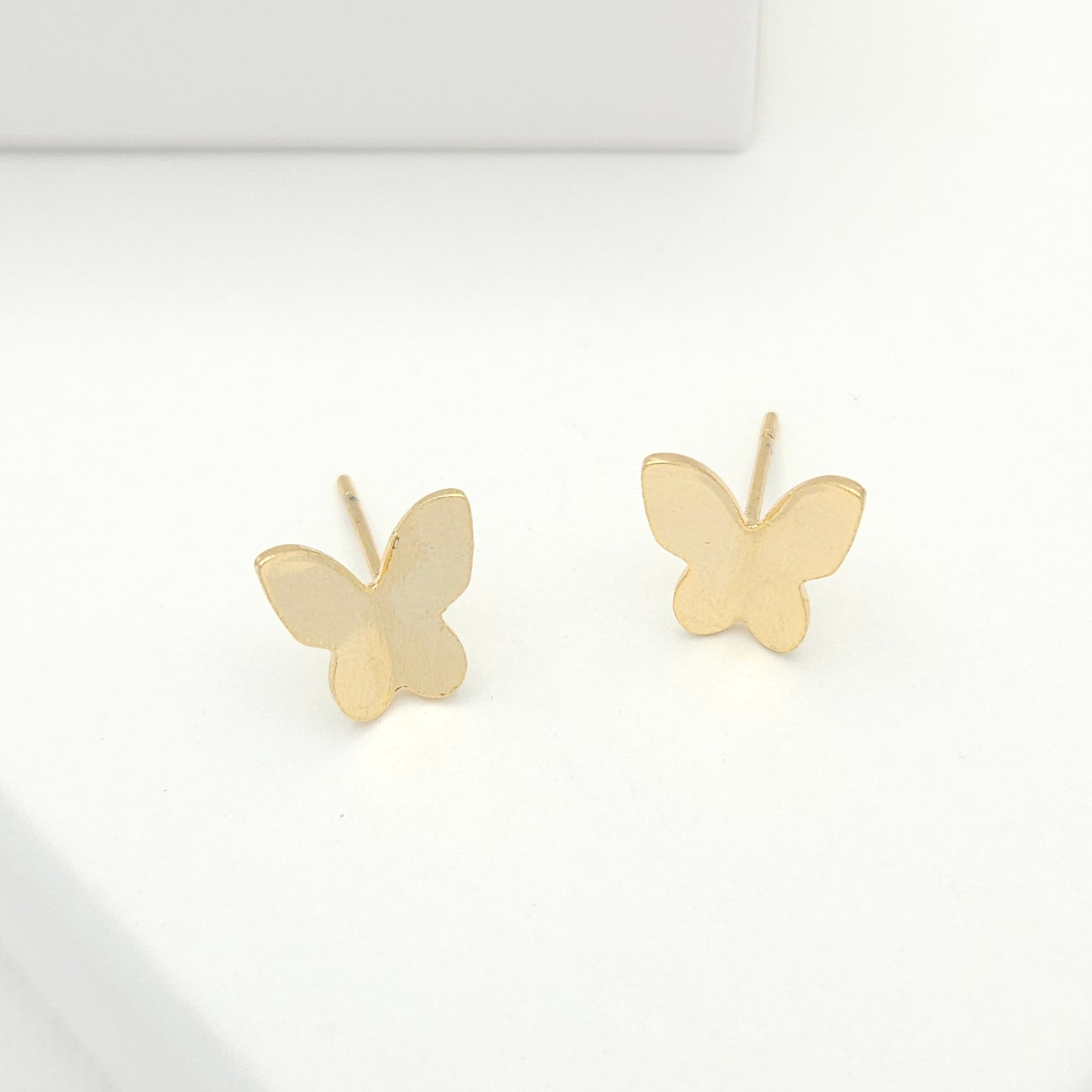 Gold Petit Butterfly Stud Earrings