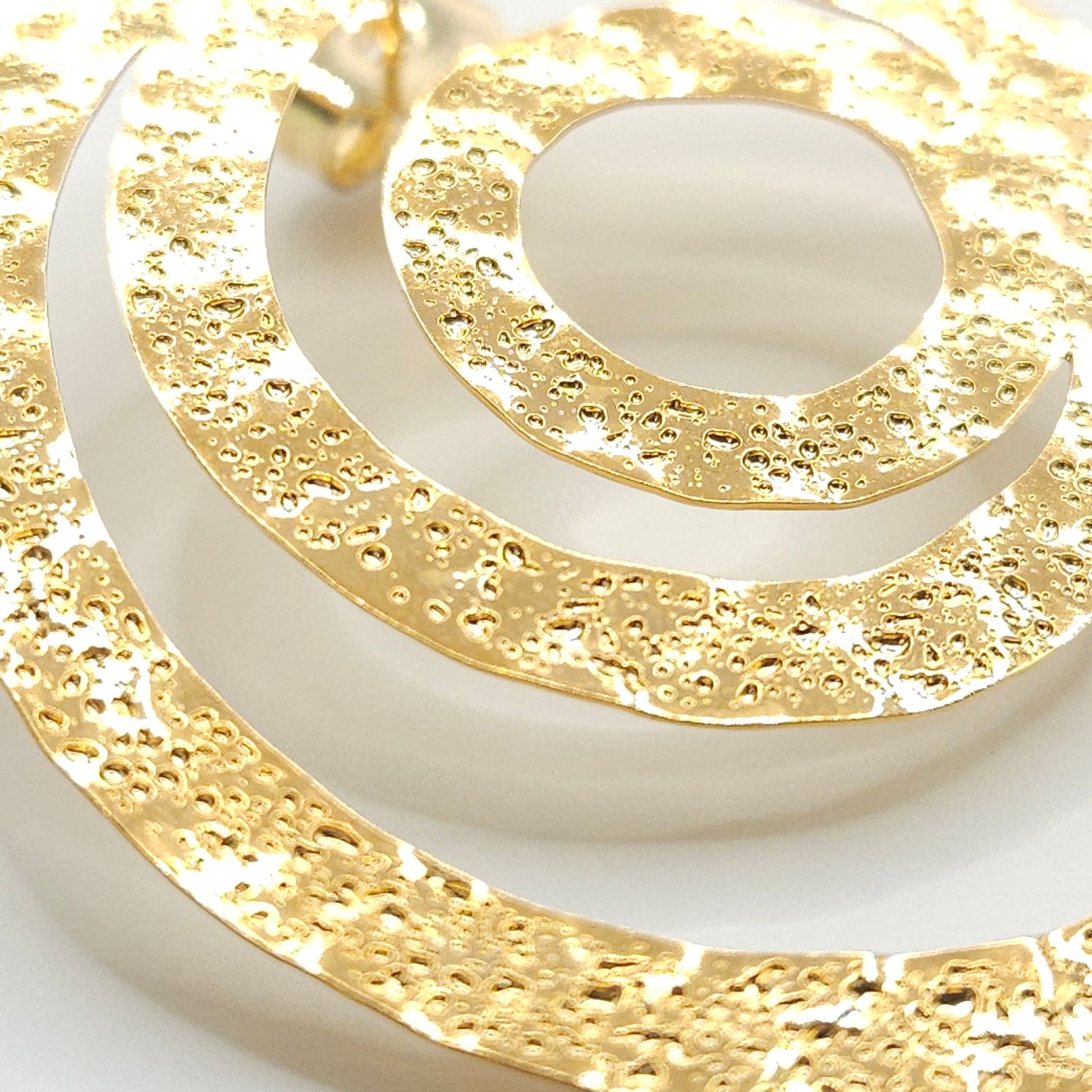 Gold Spiral Earrings