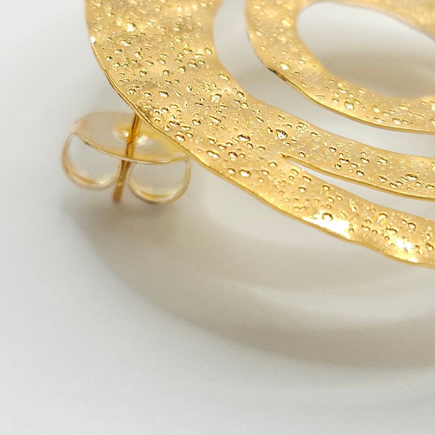 Gold Spiral Earrings