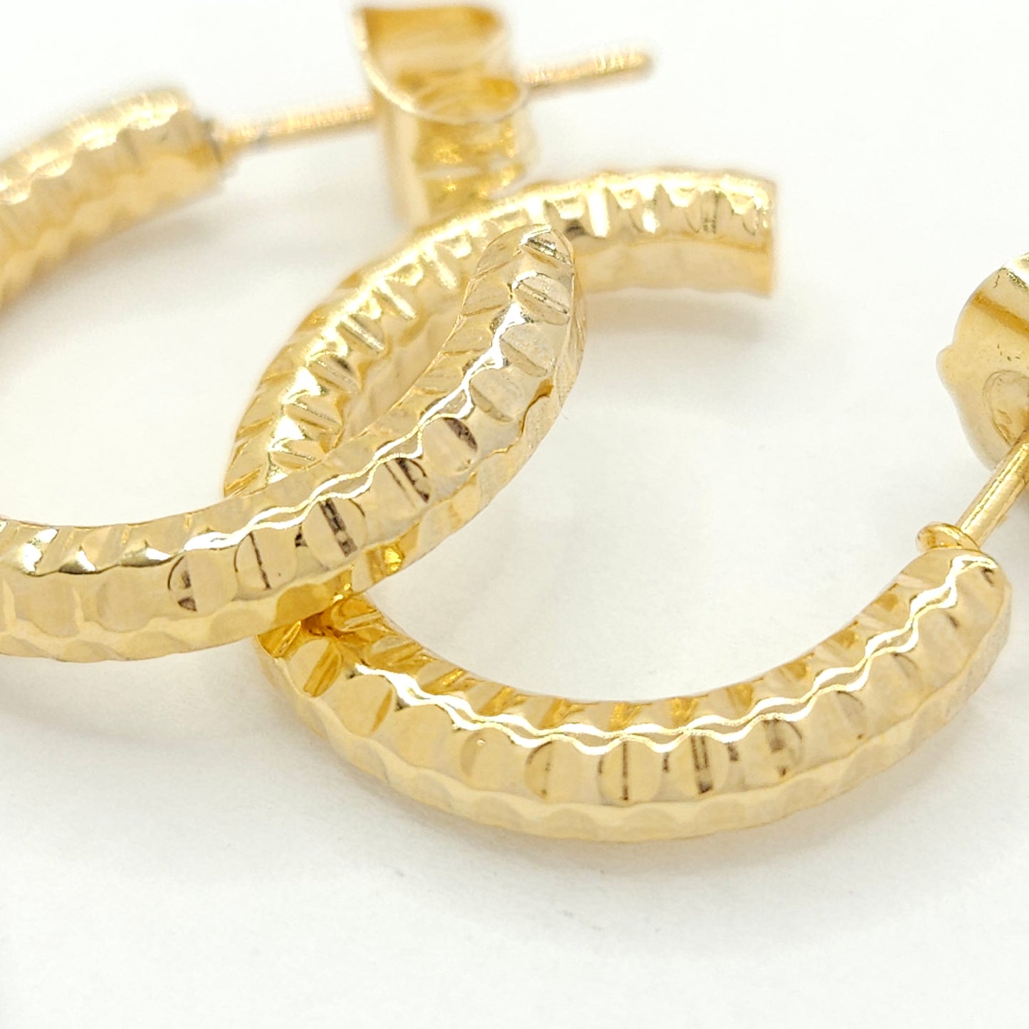 Gold Twisted Hoops