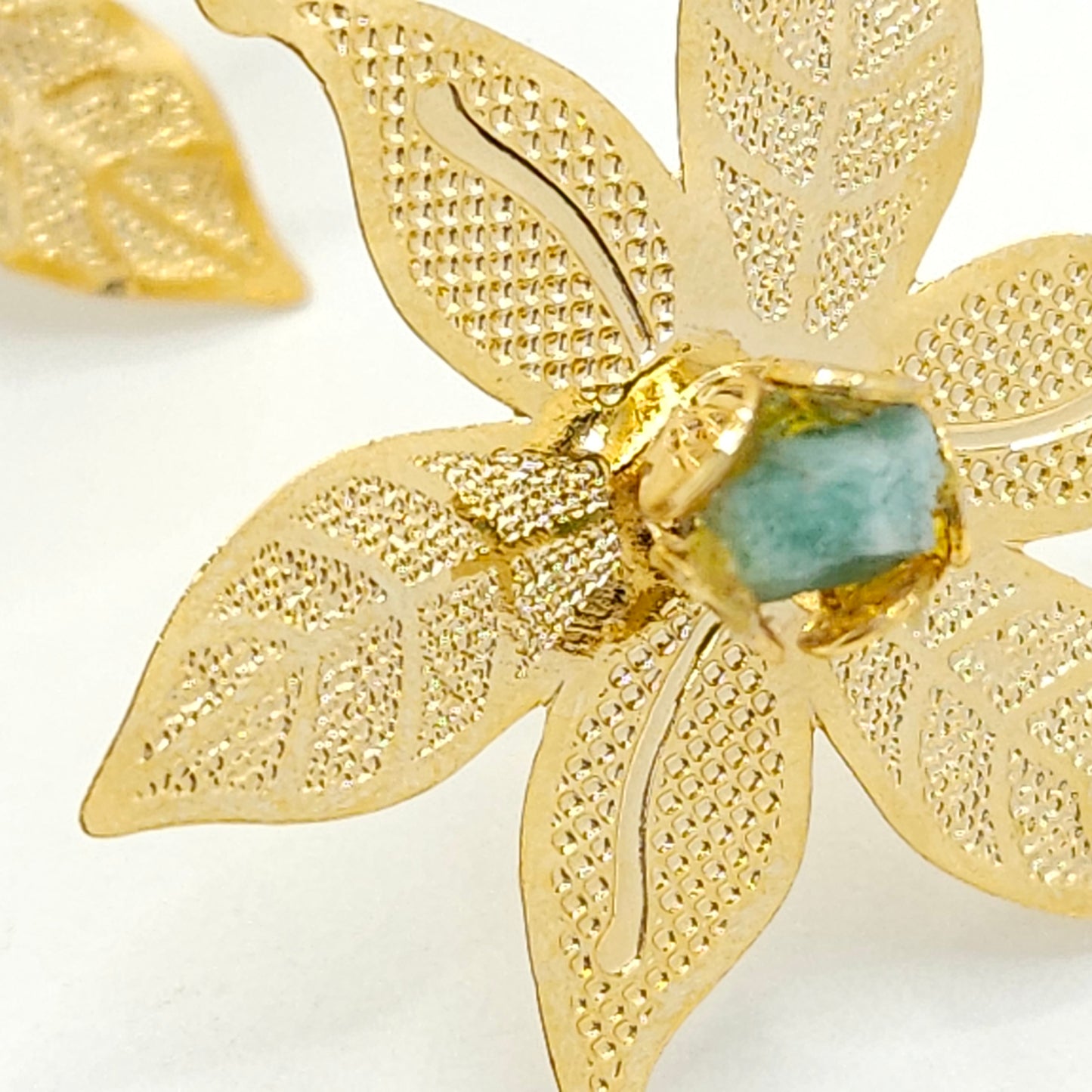 Gold Wildflower with Emerald Murralla Earrings