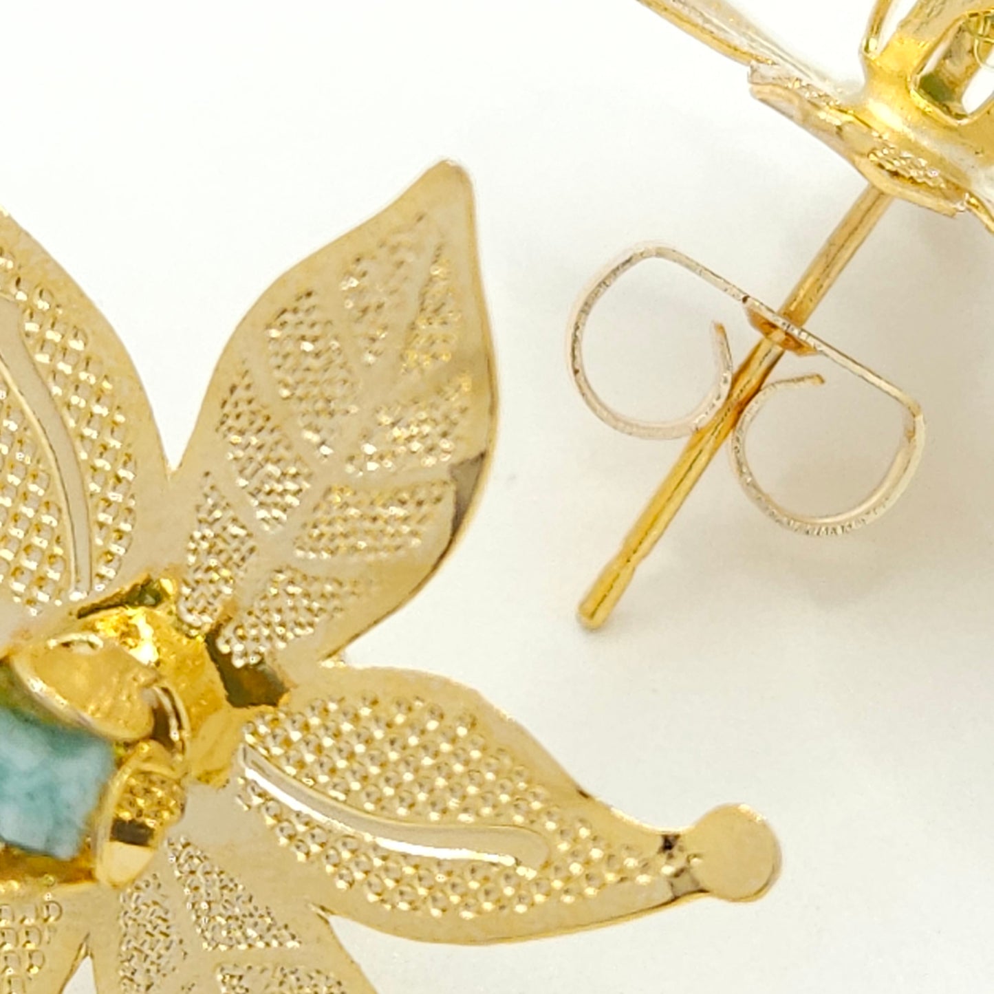 Gold Wildflower with Emerald Murralla Earrings
