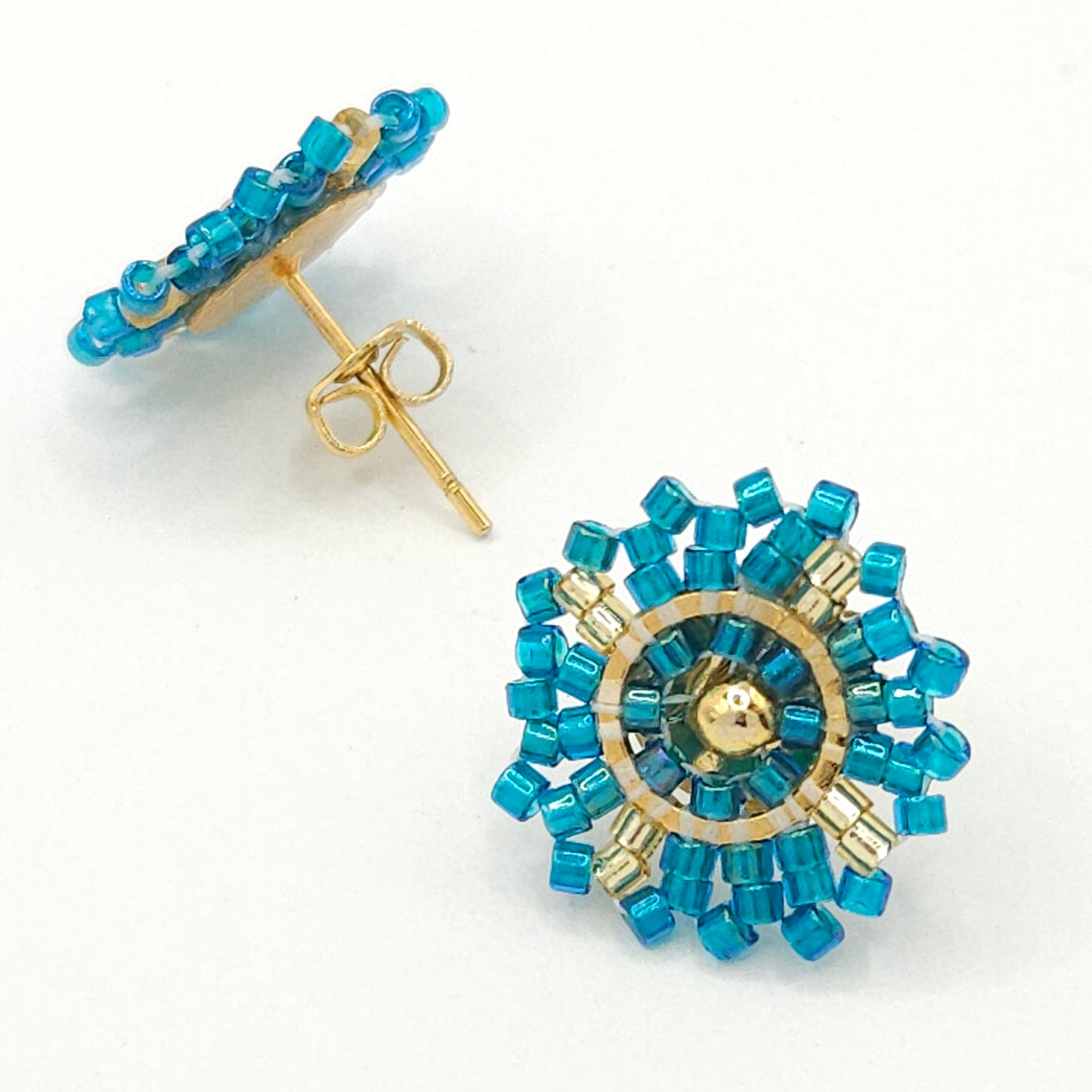 Miyuki Flower Stud Earrings