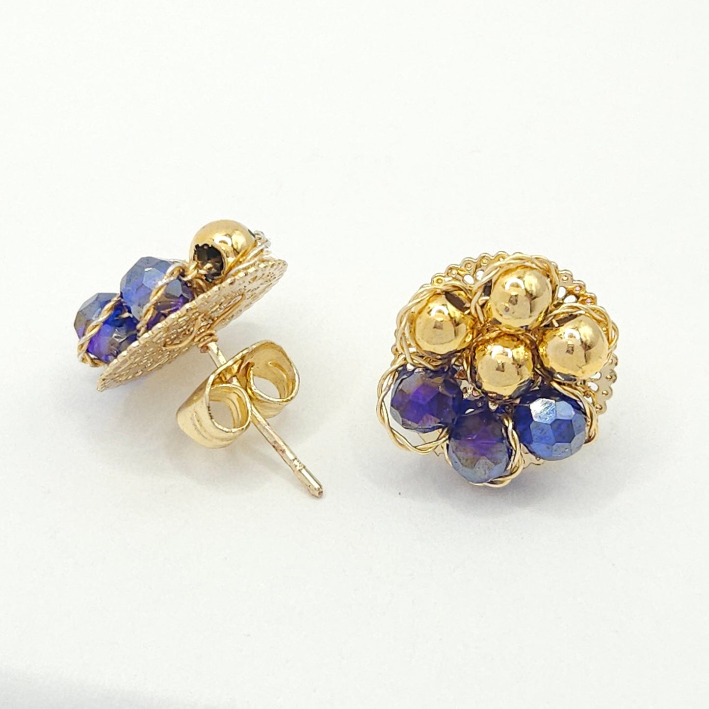 Murano Flower Stud Earrings