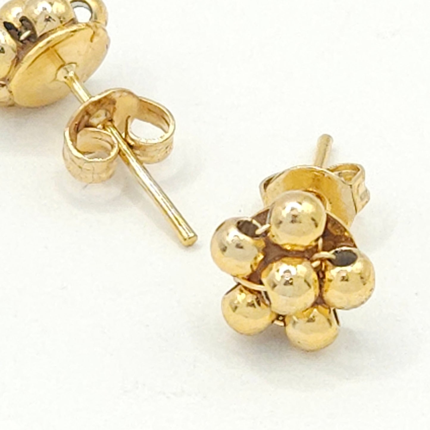 Small Gold Flower Stud Earrings