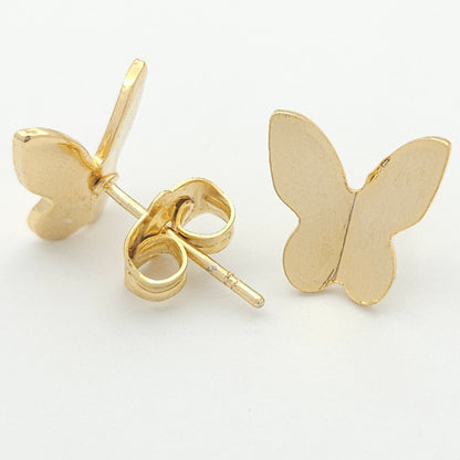 Gold Petit Butterfly Stud Earrings