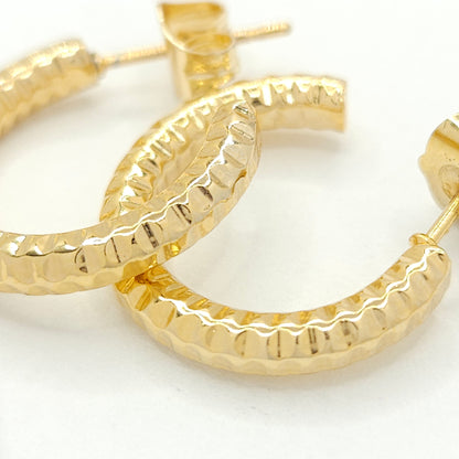 Gold Twisted Hoops