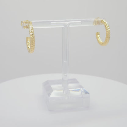 Gold Twisted Hoops
