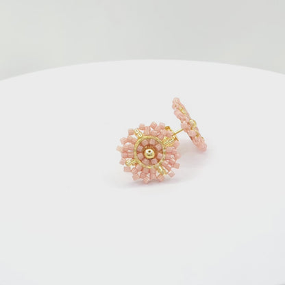 Miyuki Flower Stud Earrings