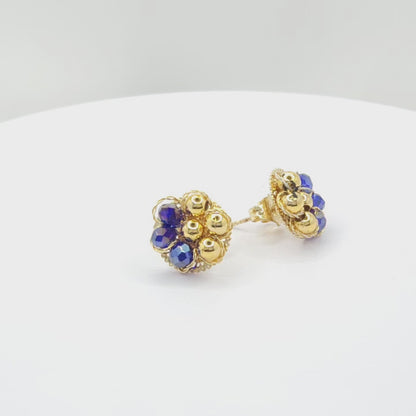 Murano Flower Stud Earrings